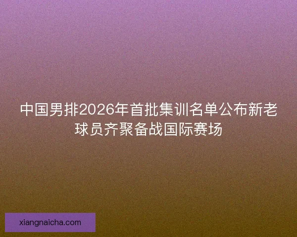 中国男排2026年首批集训名单公布新老球员齐聚备战国际赛场